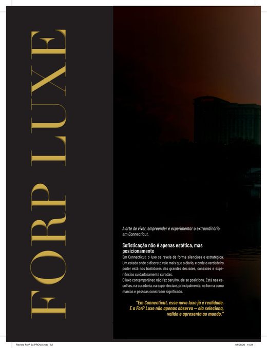 Abertura da seção ForP Luxe